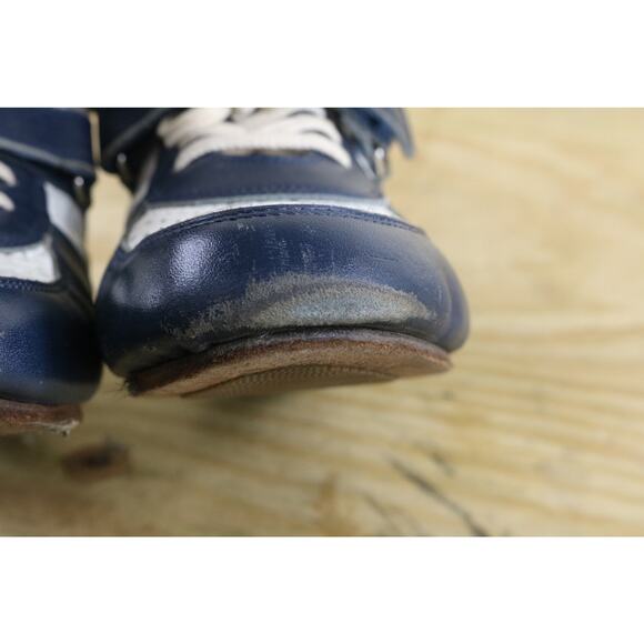 Junya Watanabe Sneakers 10 Blue White Leather Wedge Shoes Japan Athletic - Picture 9 of 12